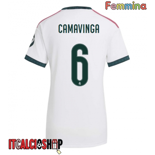Real Madrid Eduardo Camavinga #6 Prima Maglia Femmina 2026-27 Manica Corta